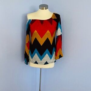 Voll womens off-on shoulders multicolored